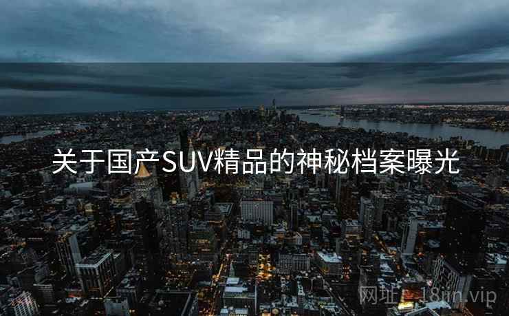 关于国产SUV精品的神秘档案曝光 关于国产SUV精品的神秘档案曝光