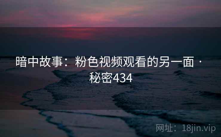 暗中故事：粉色视频观看的另一面 · 秘密434