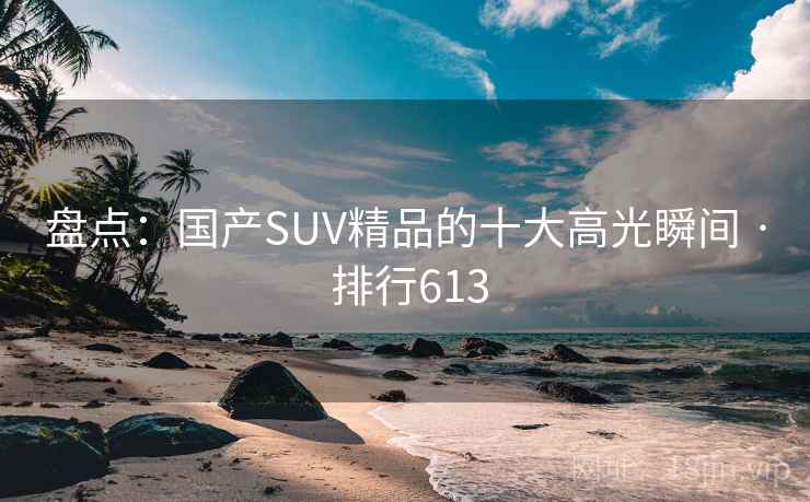 盘点：国产SUV精品的十大高光瞬间 · 排行613