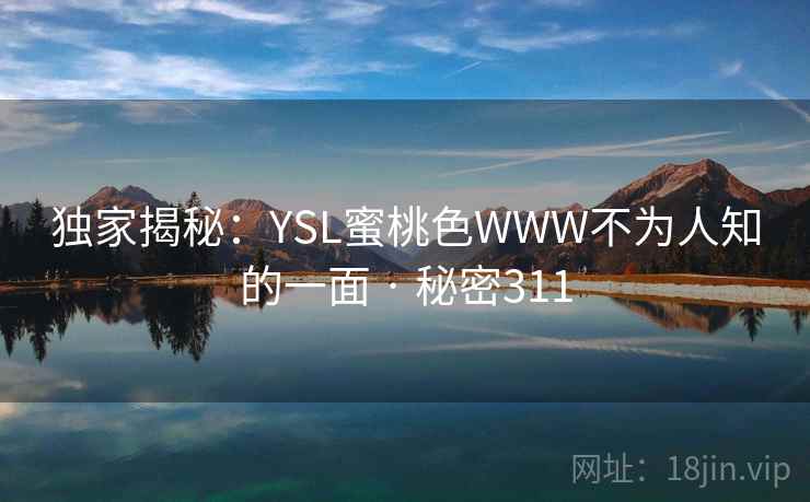 独家揭秘：YSL蜜桃色WWW不为人知的一面 · 秘密311